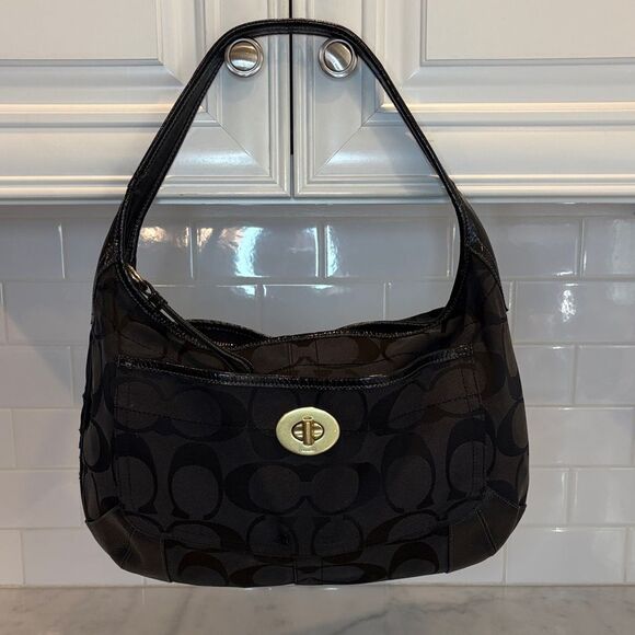 Coach Bag Purse Handbag Ergo Y2K Jacquard Signature Logo X-Large Soho Hobo - Picture 1 of 16